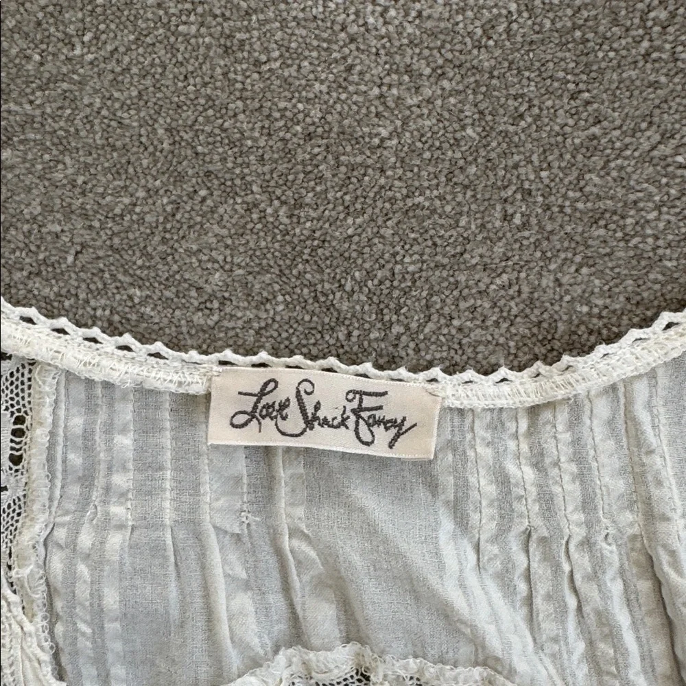 LoveShackFancy white Long Sleeve Dress, size 0 - Picture 3 of 6